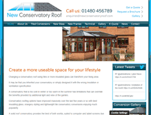 Tablet Screenshot of newconservatoryroof.com